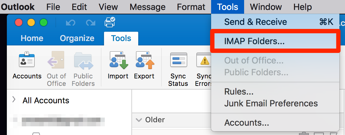 archive email in outlook 2011 for mac